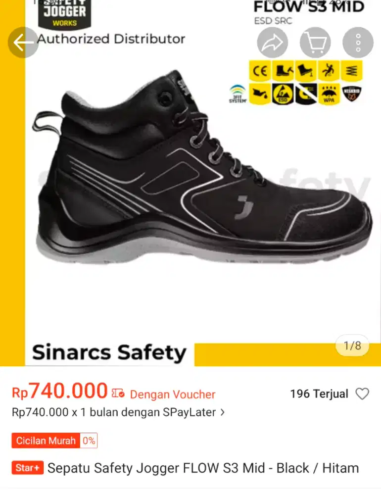 SEPATU SAFETY JOGER