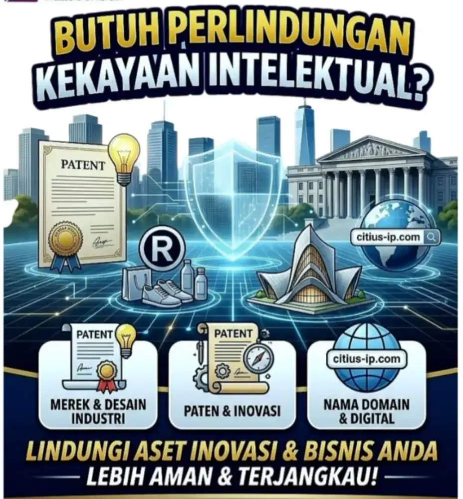 PERLINDUNGAN MEREK, PATEN, DESAIN HAK, CIPTA