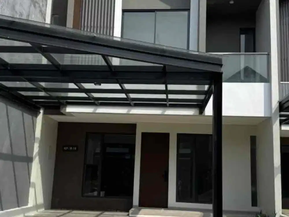 Disewakan Rumah Baru Modern Semi Furnished Dalam Cluster Kebayoran Residence Bintaro