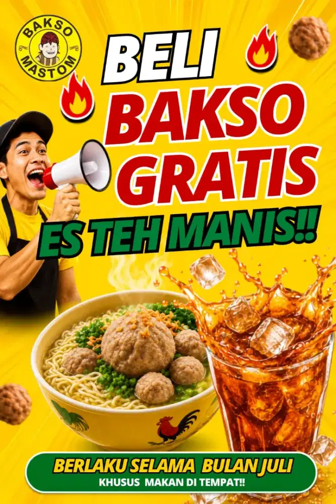 Dicari karyawan untuk outlet bakso