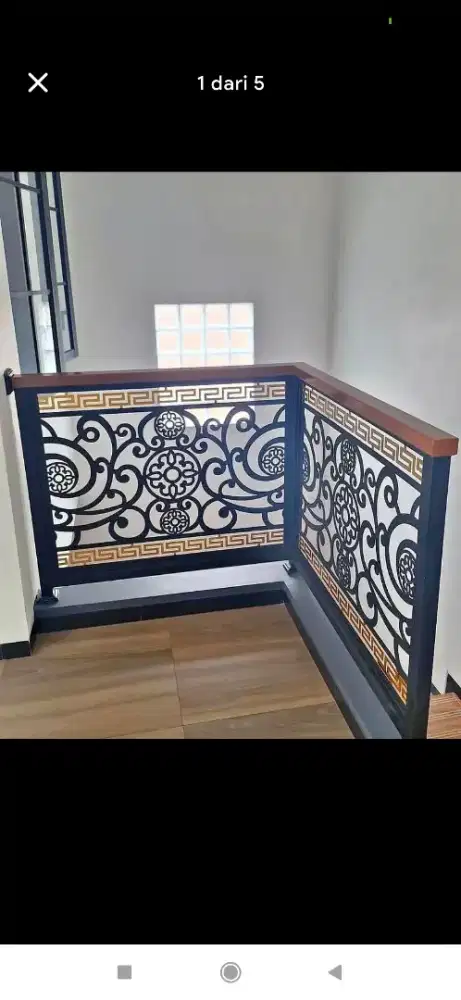 Pagar balkon lantai 2