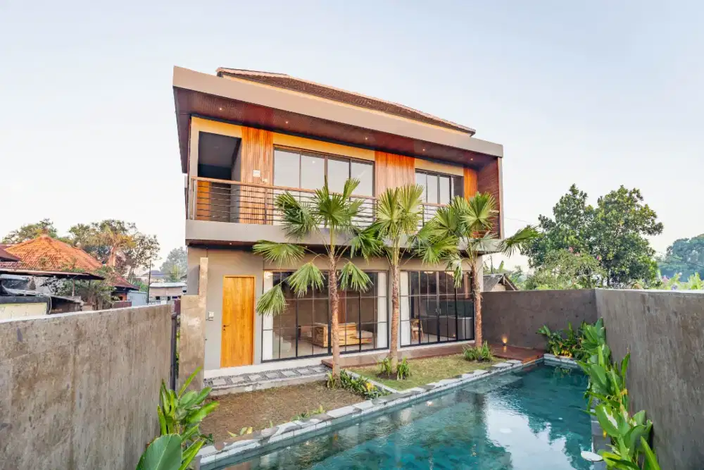 VILLA MODERN KONTEMPORER Cepaka Munggu Zona kuning Full furnish 2,6M