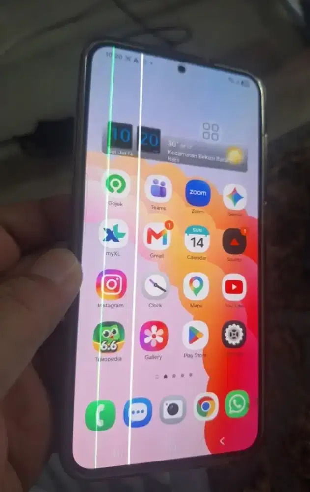 LCD Samsung S23+ | Ori Copotan | 2 Garis Hijau
