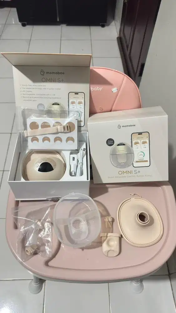 MOMABAE - NEW OMNI S+ Pompa ASI Elektrik Handsfree Smart Breast Pump