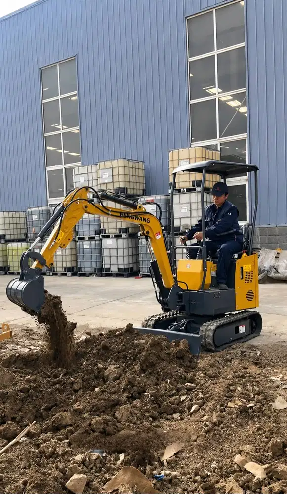 Jual Mini Excavator 1,2 Ton Merek Terpopuler HENGWANG Type HW-12