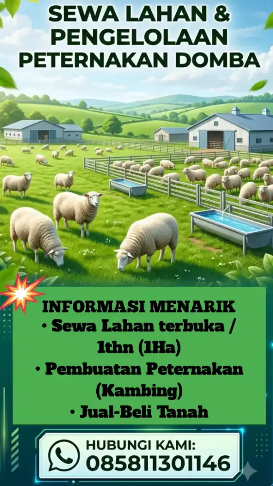 SEWA LAHAN DAN PEMBUATAN PETERNAKAN KAMBING