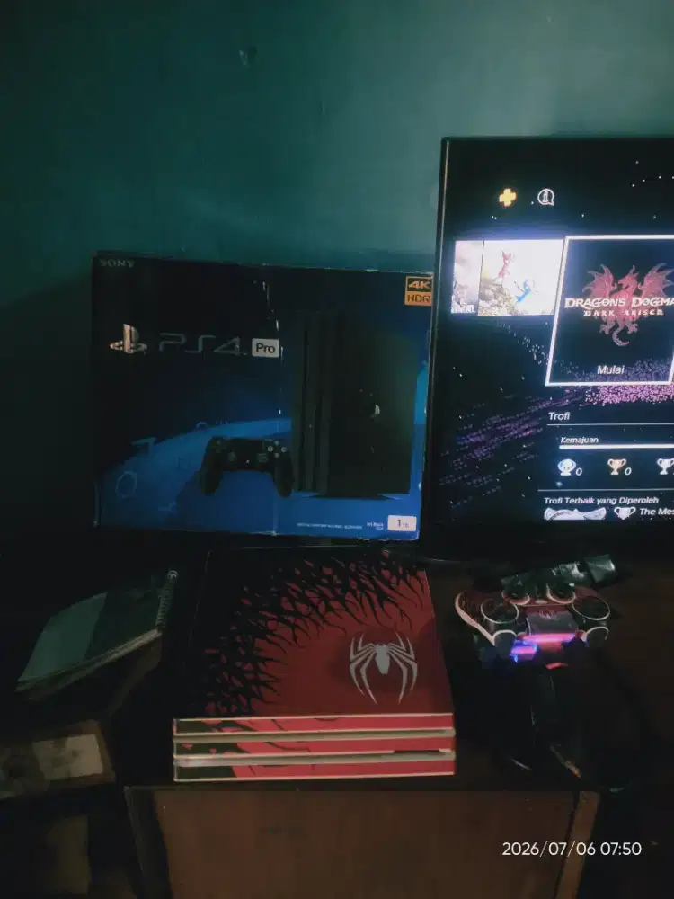 PS 4 pro 1TB original seri CUH 7200B