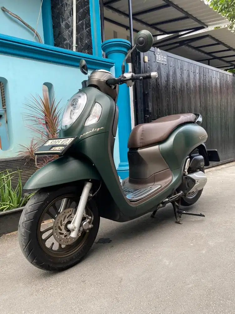 Honda Scoopy Prestige 2023 cbs iss hijau doff