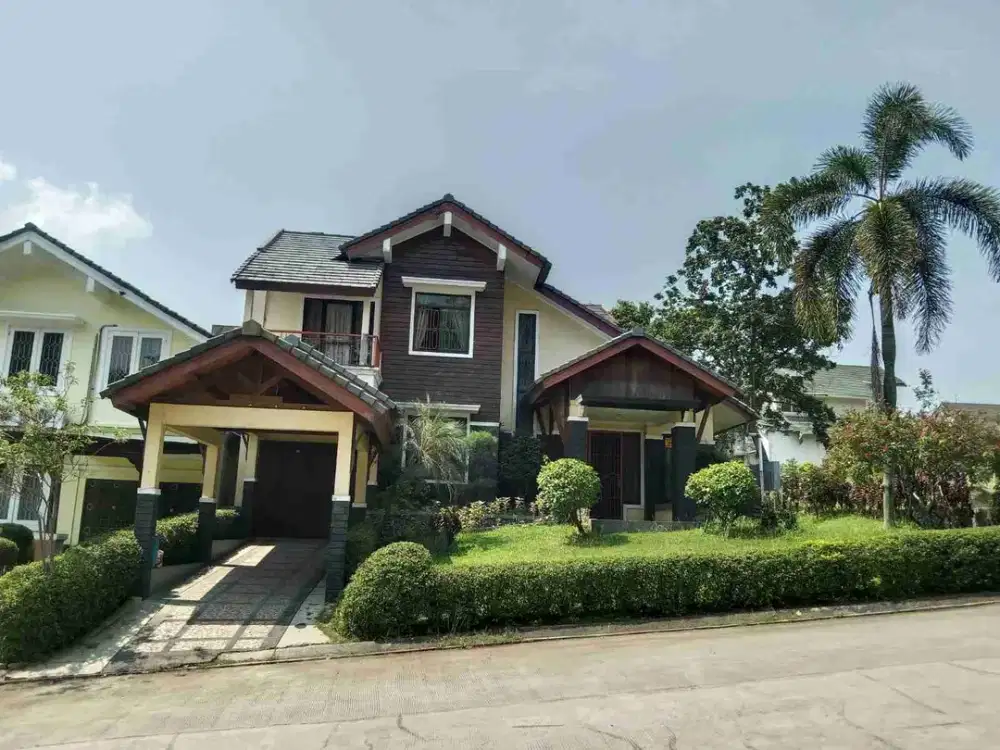 disewakan rumah di perumahan permata Sentul golf siap huni, pekarangan belakang luas lingkungan asri aman