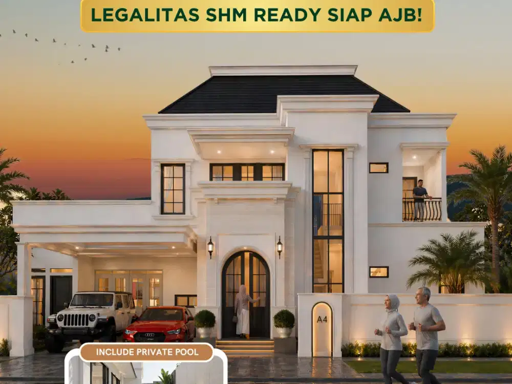 Rumah Mewah American Classic di Godean Sleman – Private Pool, SHM Ready, 20 Menit ke Pusat Kota Jogja!