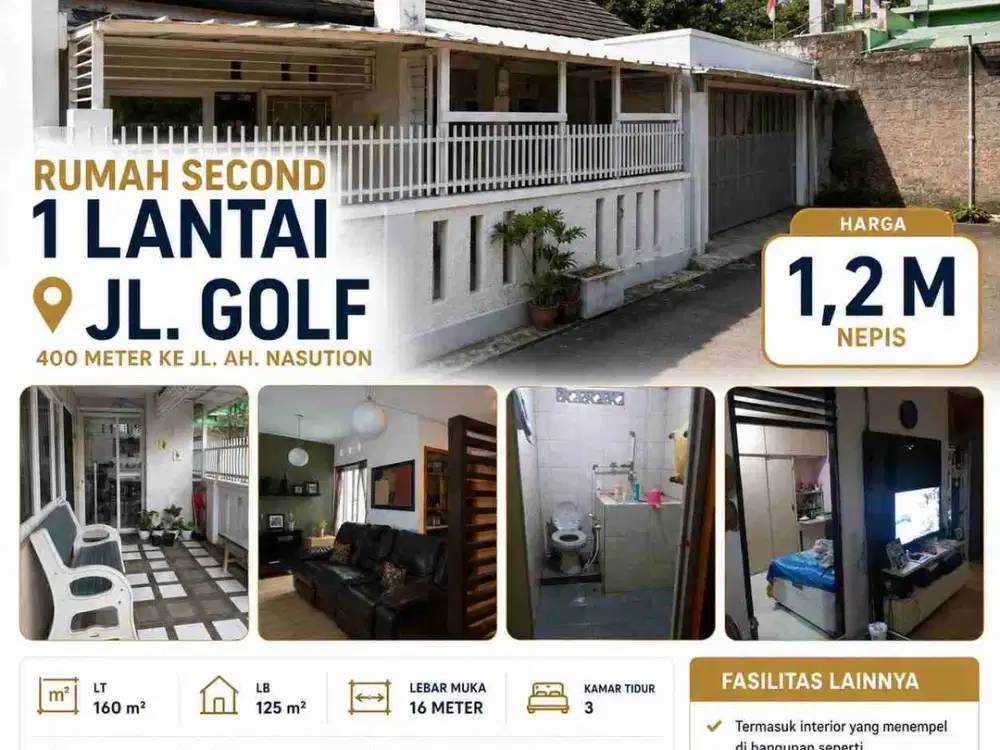 Rumah Luas di Ujungberung, Kota Bandung