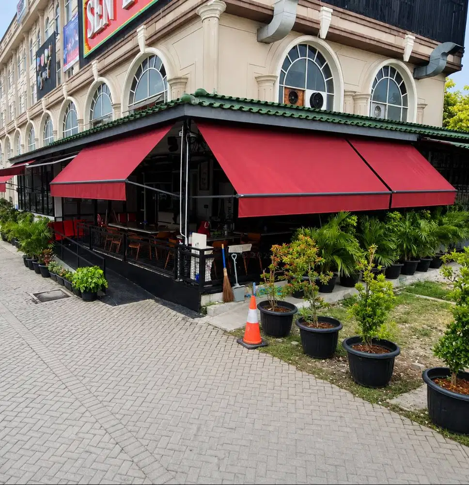 Kanopi Kain Awning cocok untuk kafe dan ruko murah dan berkualitas