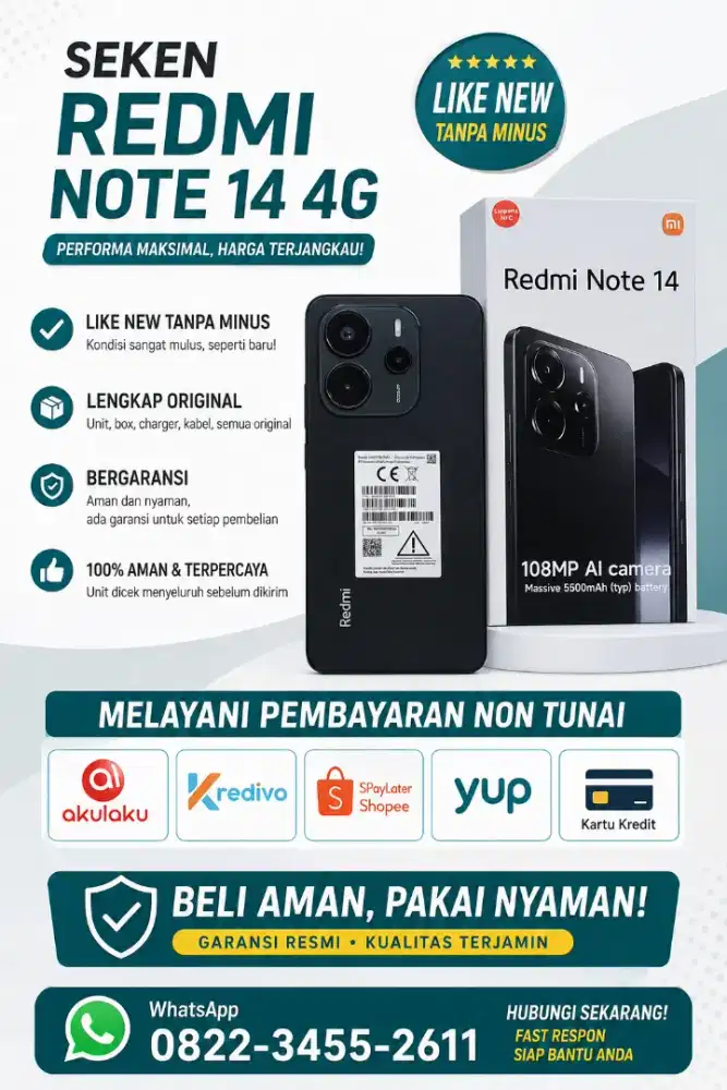 Redmi Note 14 4G 8/128 Like New