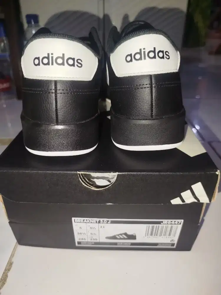 Sepatu Adidas Breaknet 3.0J Hitam Ori Ukuran 38