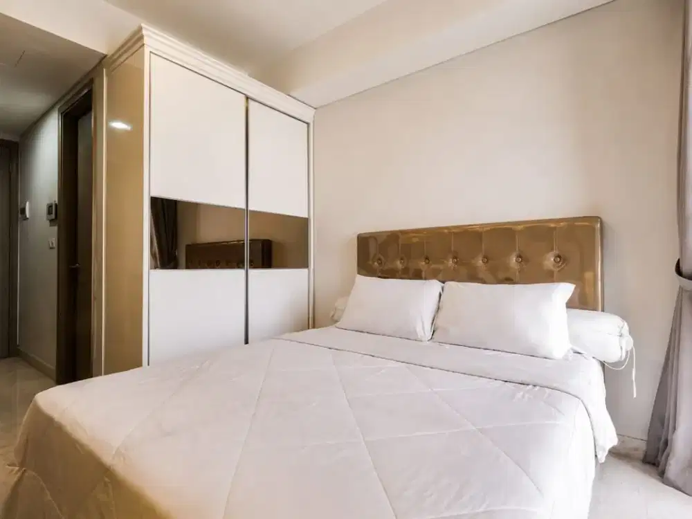 Disewa Apartemen Gold Coast Studio, 28m2, Full Furnished, City View