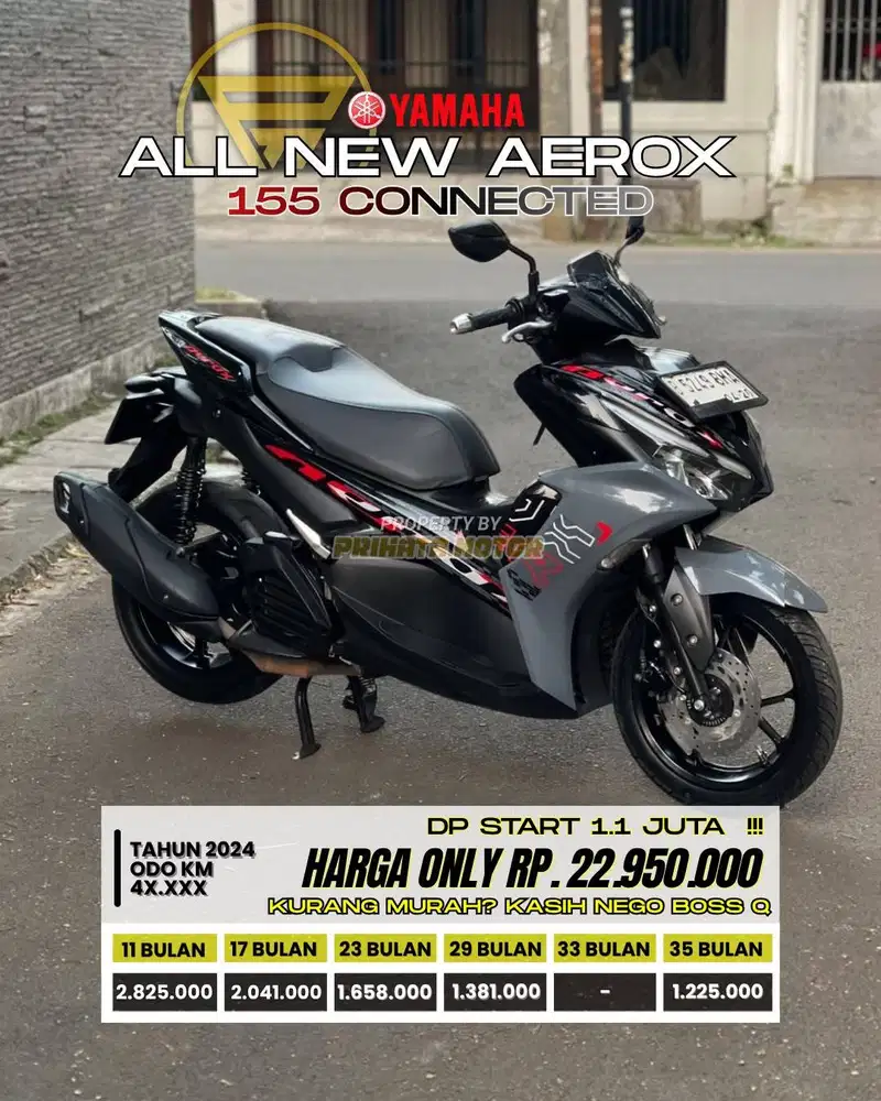 CREDIT DP MULAI 1.1 JUTA !!! YAMAHA ALL NEW AEROX 155 CONNECTED 2024