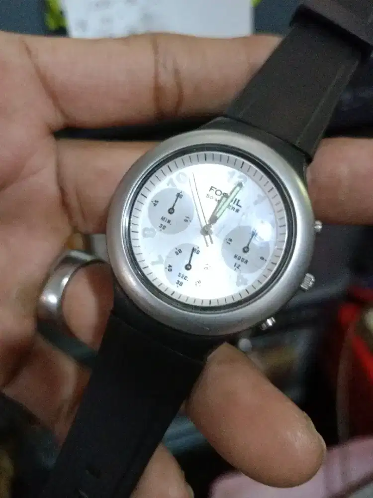 Jam tangan Fossil chronograph Quartz Original