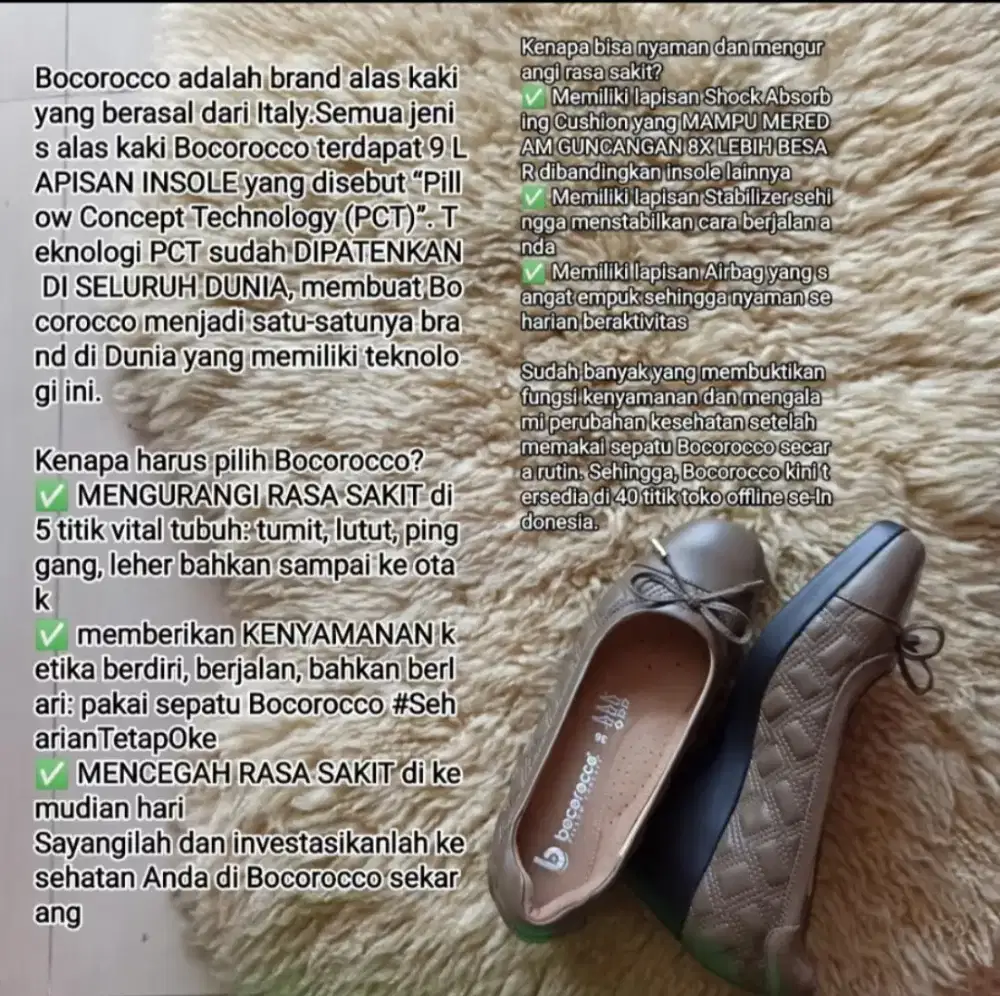 Sepatu wanita  bocorocco