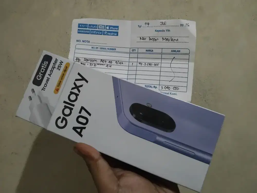 SAMSUNG NEW A07 8/256 VIOLET