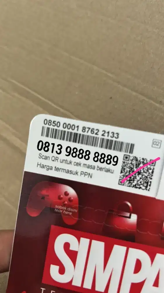 Nomor handphone cantik menarik 8889