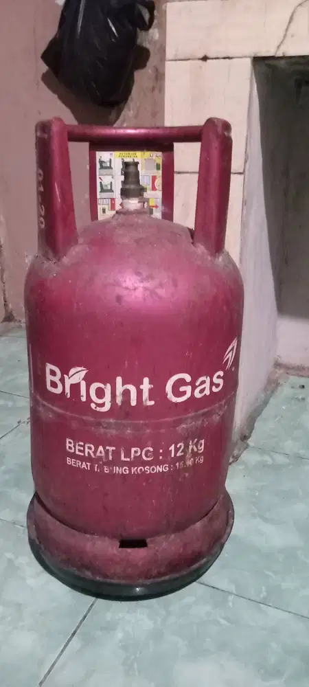 Tabung Gas pink 12 kg kosong second