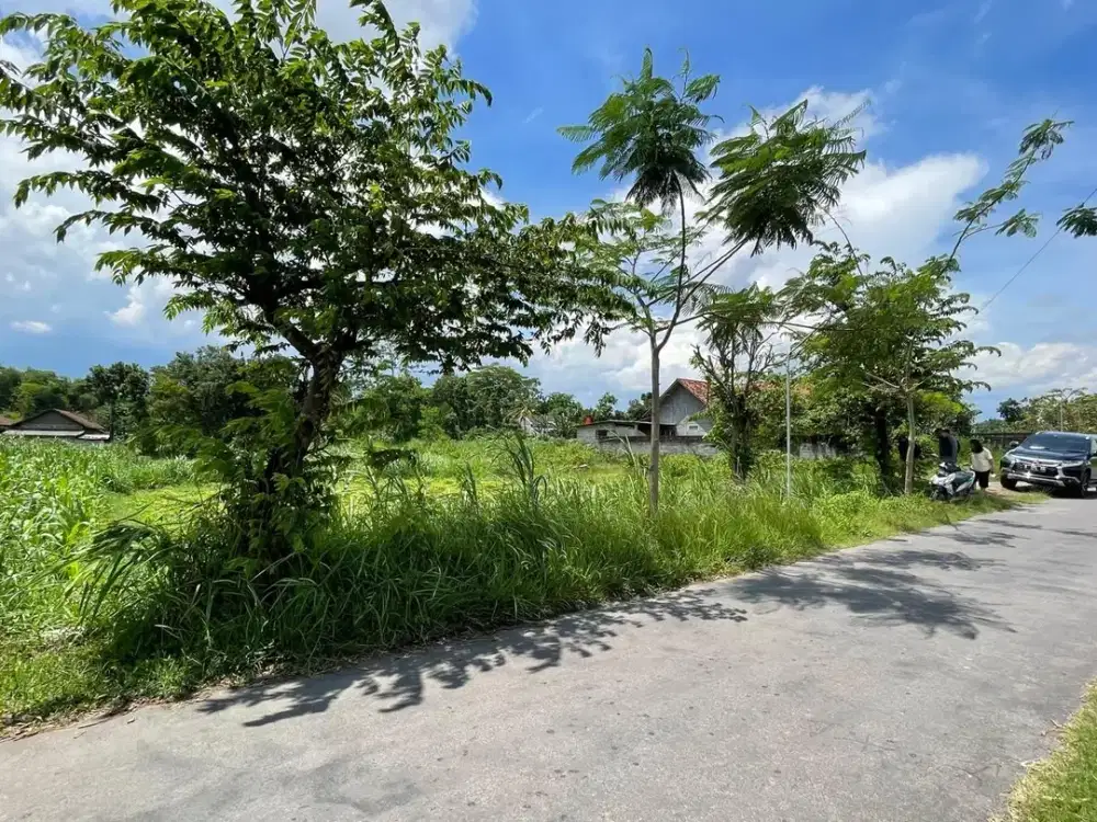 Tanah Tepi Jalan Aspal dkt Pabrik SGM Kemudo Klaten Timur Prambanan