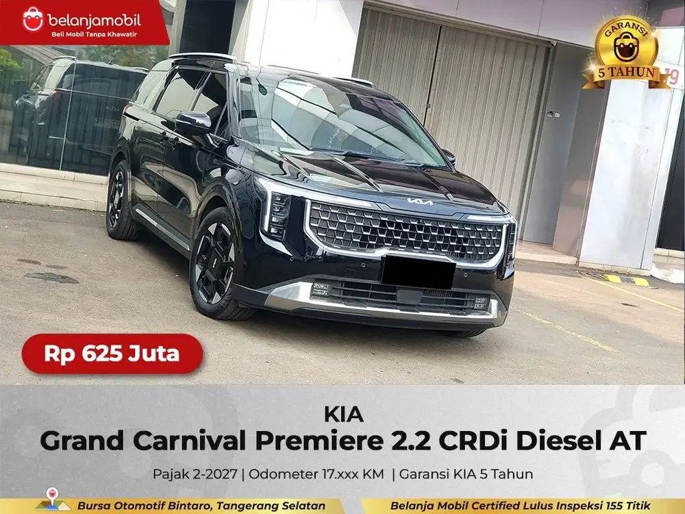 [ KM LOW ] Kia Grand Carnival Premiere 2.2 7 Seater 2024/2025
