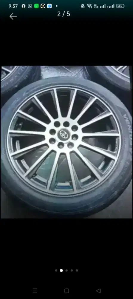4 velg ban ex Veloz  r17/50/215