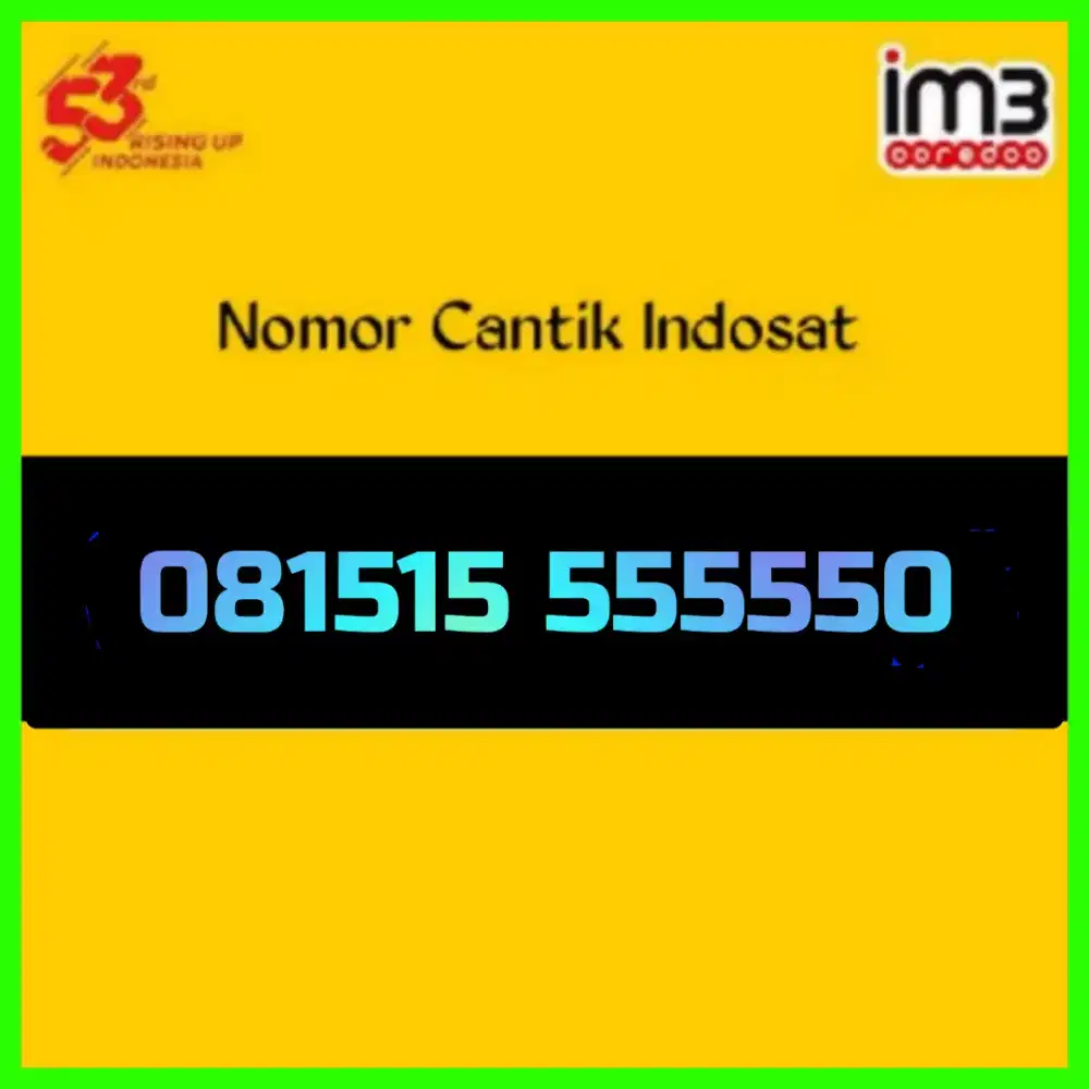 Nomor cantik Indosat Im3 super