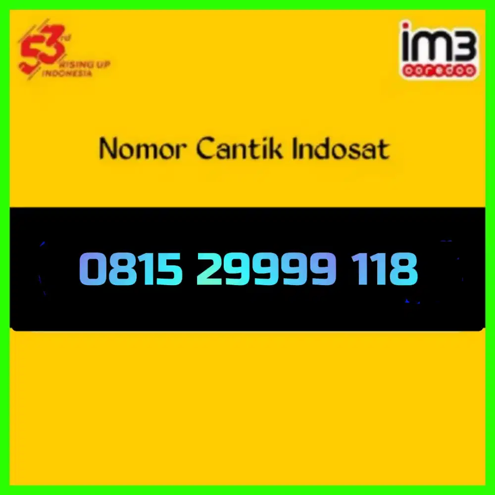 Nomor cantik Indosat Im3 super
