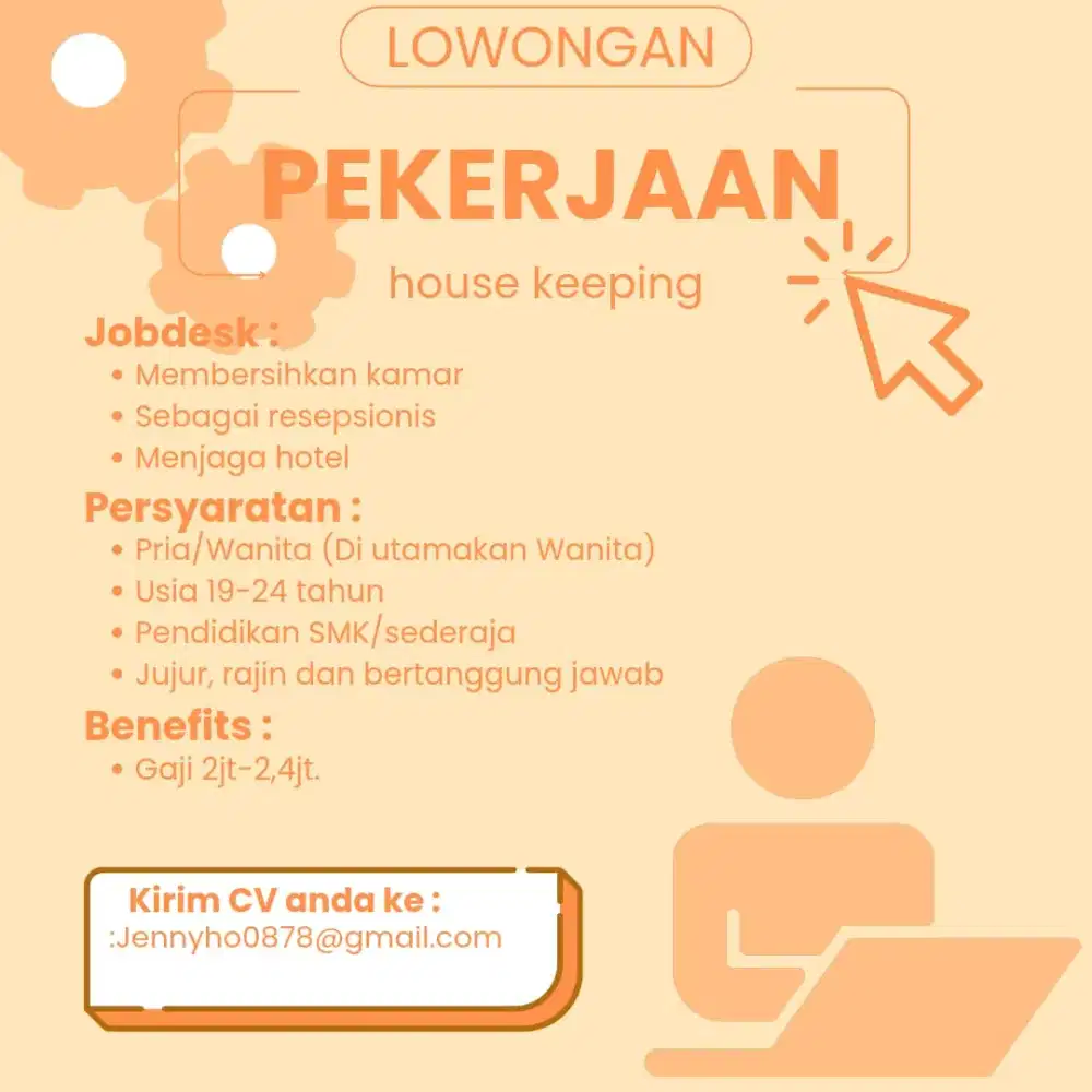 Lowongan pekerjaan house keeping