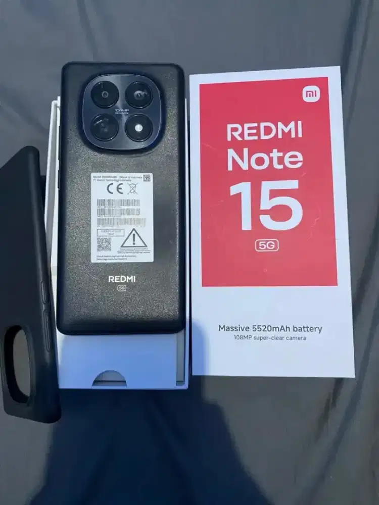 Redmi Note 15 5G
Ram 
8GB
Internal 
256GB