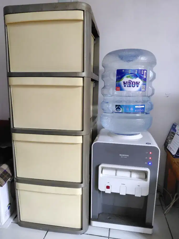 Dispenser Maspion 3 Fungsi Normal, Panas, Dingin Dan Lemari Kabinet