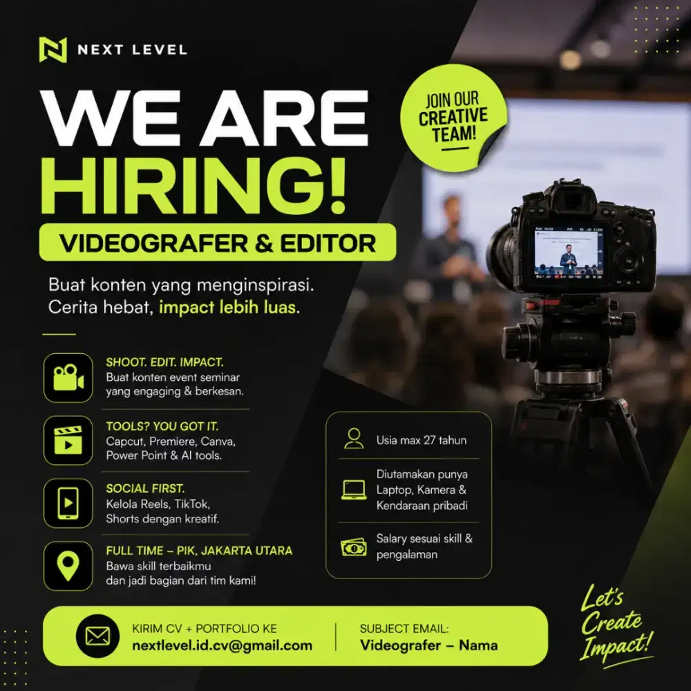 VIDEOGRAFER  + EDITING UNTUK PEMBICARA SEMINAR TERNAMA DI INDONESIA