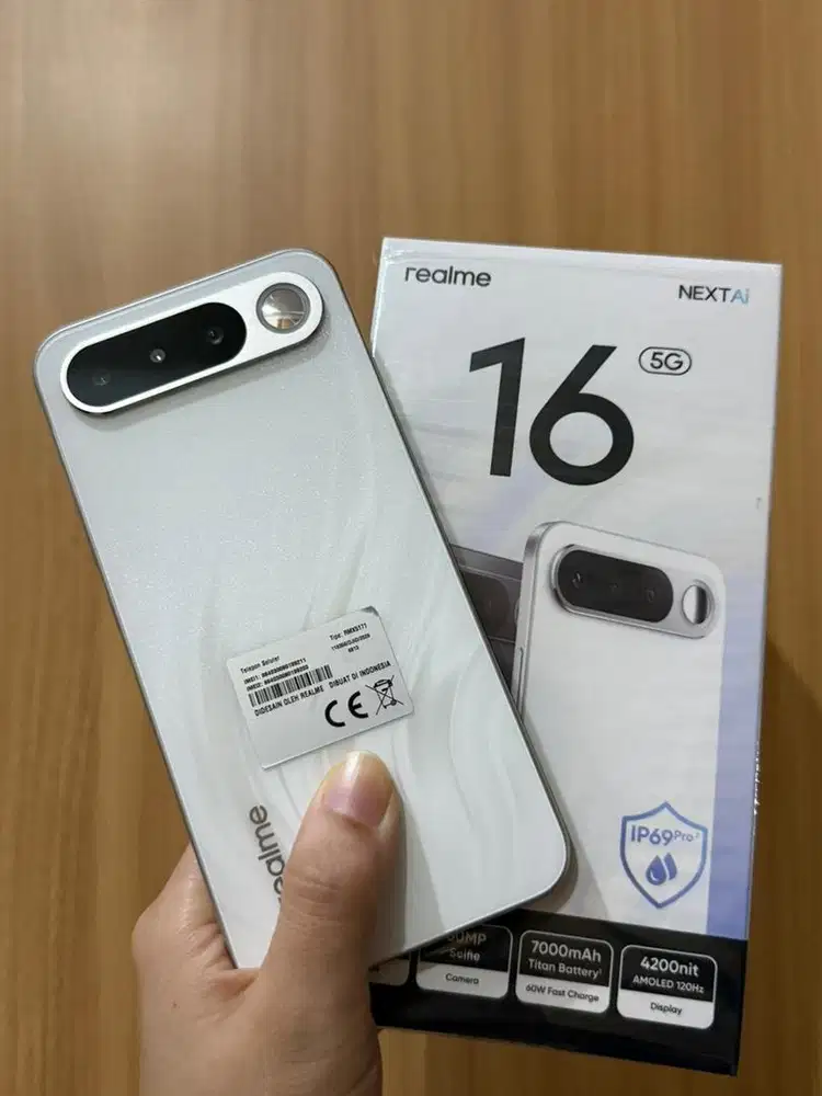 Realme 16 5g 8/256 gb second rasa baru (net)
