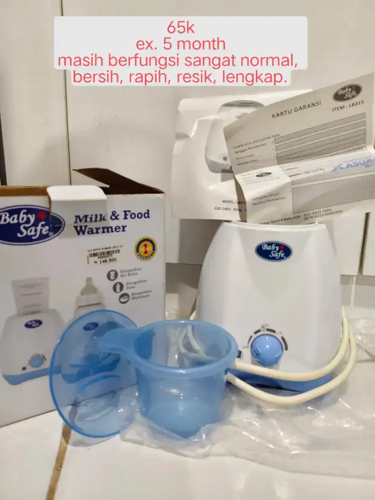 Baby Safe Milk & Food Warmer LB215 Penghangat ASI Sterilisasi Dot Bayi