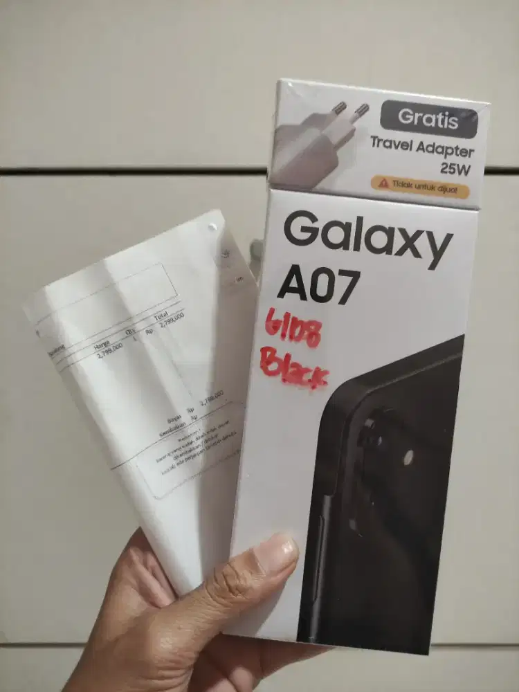 Samsung A07 6/128gb Black New