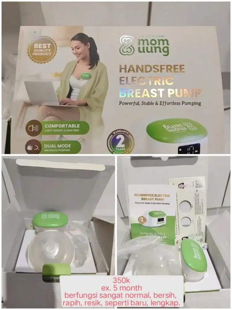 Mom Uung Pompa ASI Handsfree Wireless Dual Mode - Hospital Grade