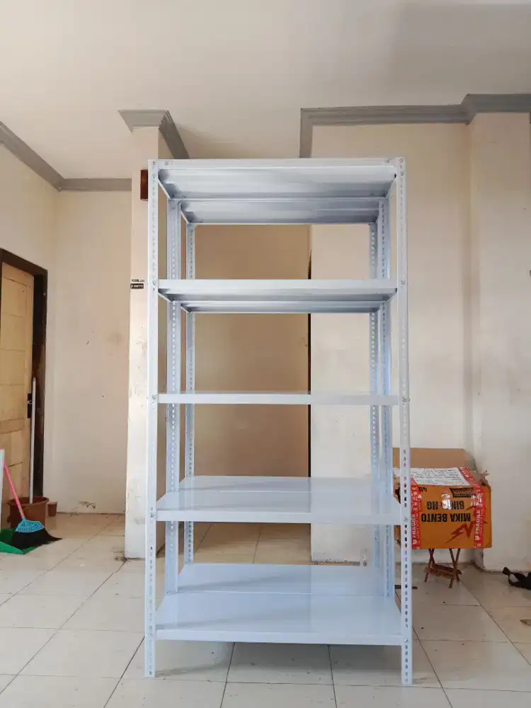 Rak besi siku lubang 100x40x200cm