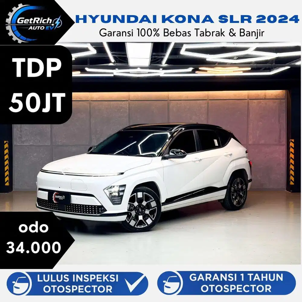 Putih SLR Hyundai Kona Signature Long Range Ev 2024