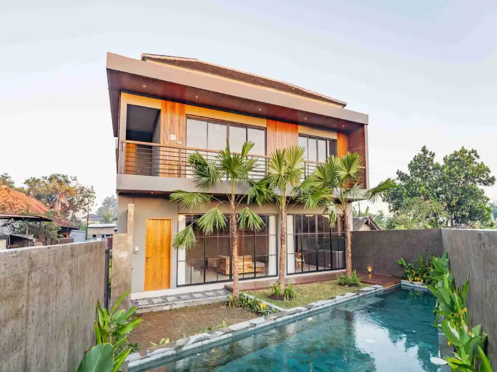 VILA MODERN KONTEMPORER full furnished +BIG POOL SHM PBG 2,6M