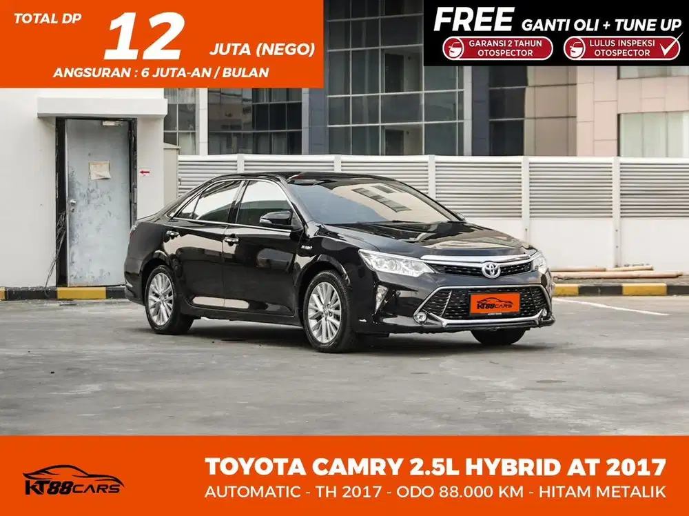 [BERGARANSI] TOYOTA CAMRY 2.5 L HYBRID TAHUN 2017 HITAM GANJIL