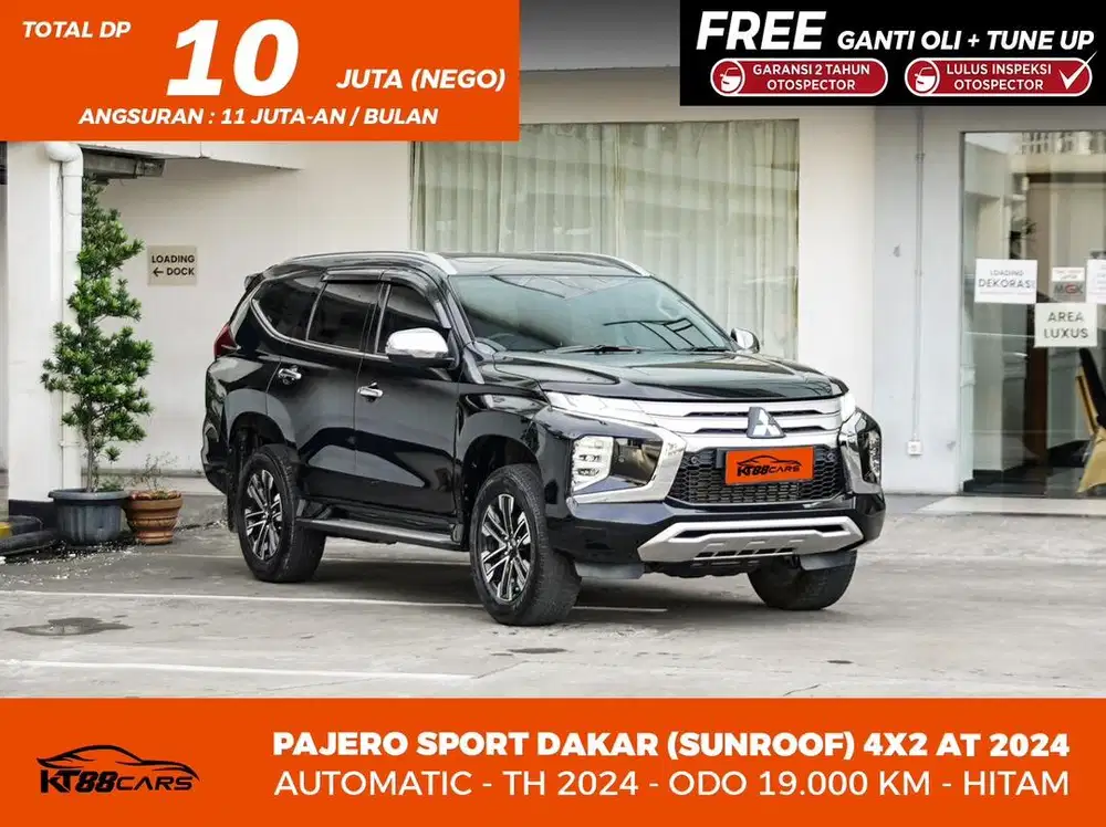 [BERGARANSI] MITSUBISHI PAJERO SPORT DAKAR 4x2 MATIC TAHUN 2024 HITAM