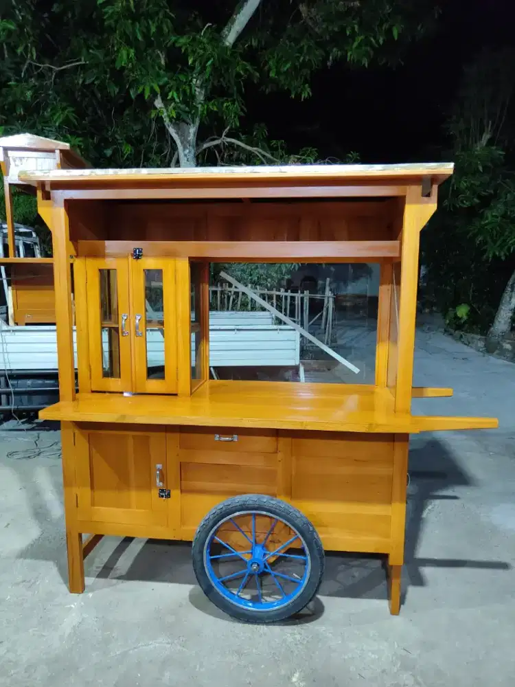 Sedia Gerobak Angkringan, Bakso Mie Ayam, Bubur, Sate, Soto, Pecel dll