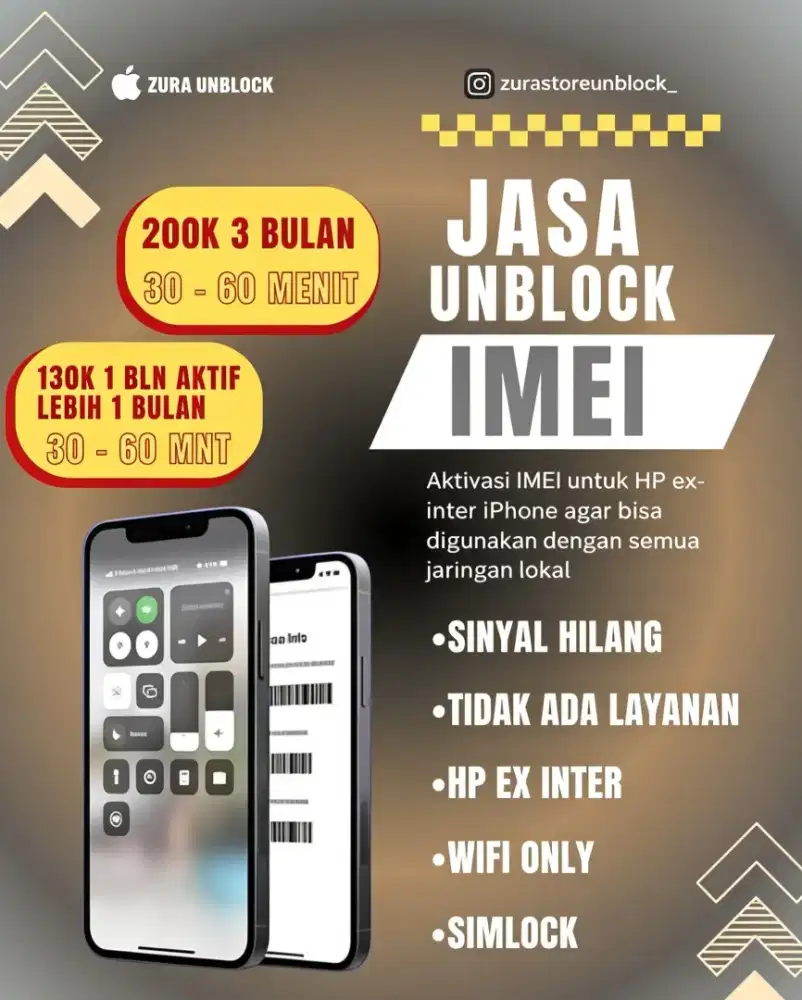 UNBLOCK IMEI AMANAH 100%