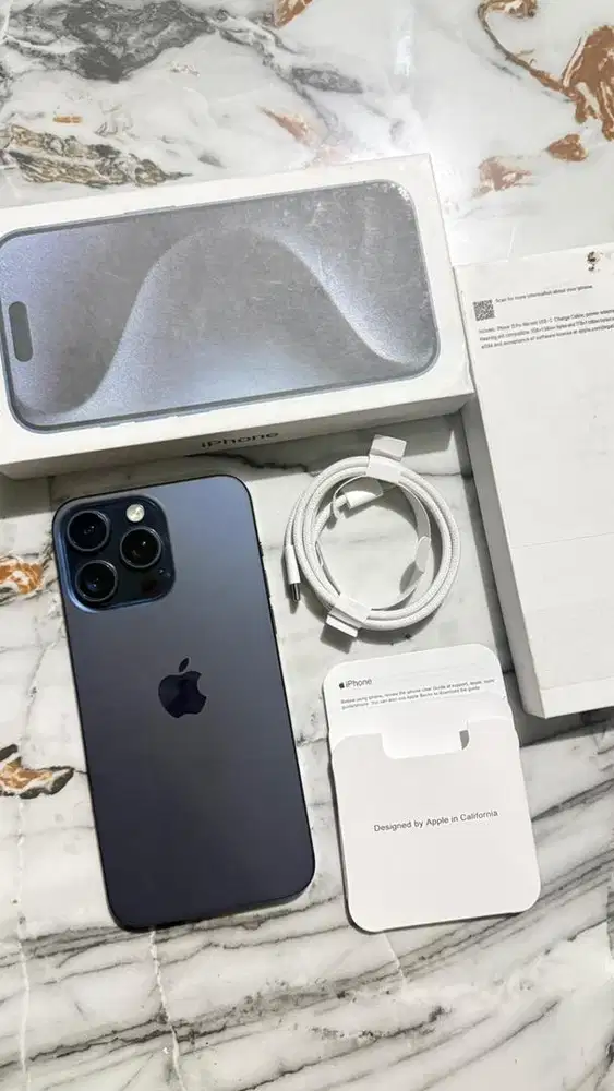 iPhone 15 Promax 256GB Blue Titanium