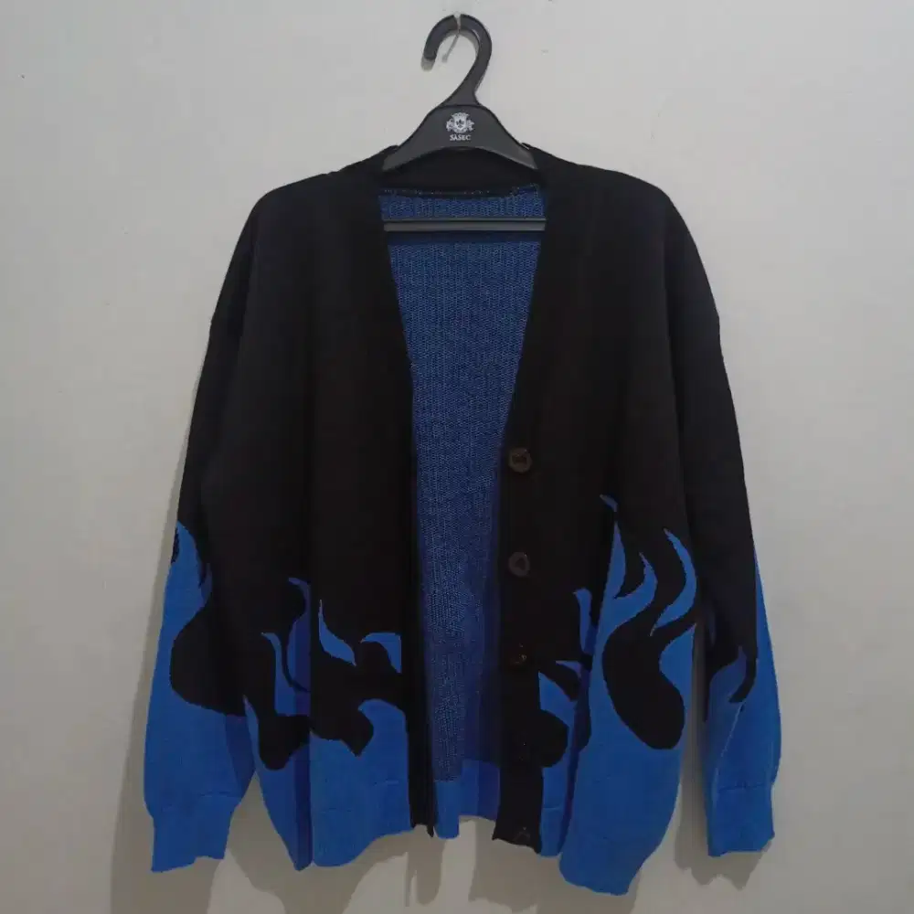 Cardigan flame royal blue