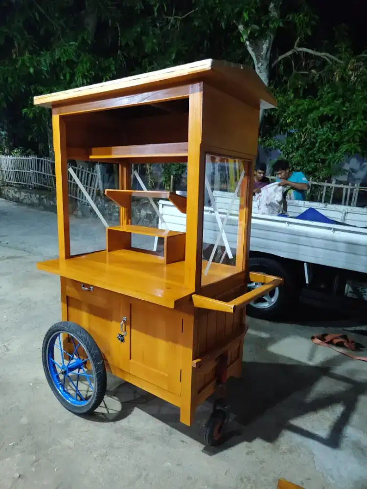 Sedia Gerobak Angkringan, Bakso Mie Ayam, Bubur, Sate, Soto, Pecel dll