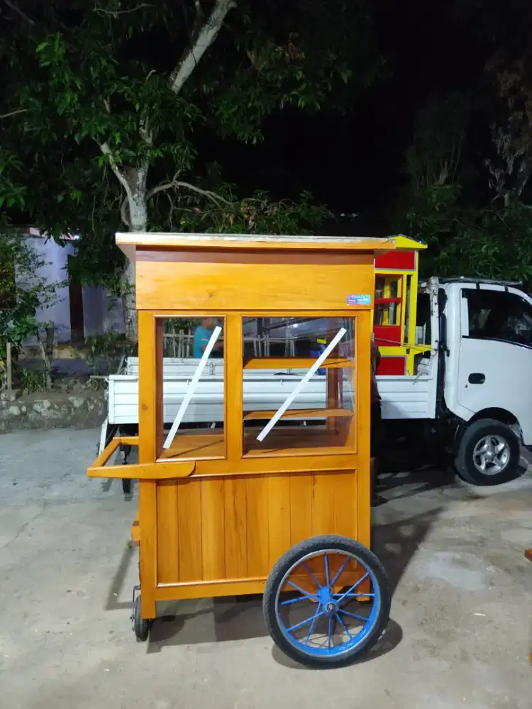 Sedia Gerobak Angkringan, Bakso Mie Ayam, Bubur, Sate, Soto, Pecel dll