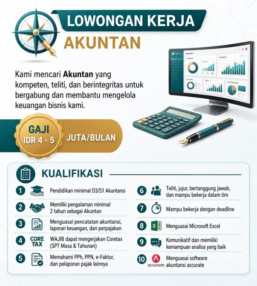 Lowongan untuk Akuntan